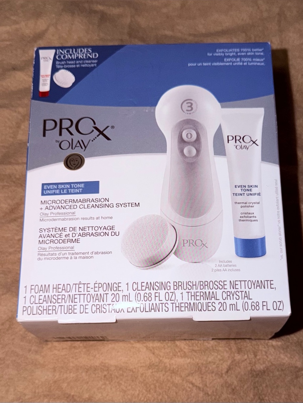 Even Skin Tone Microdermabrasion + Cleansing System - White